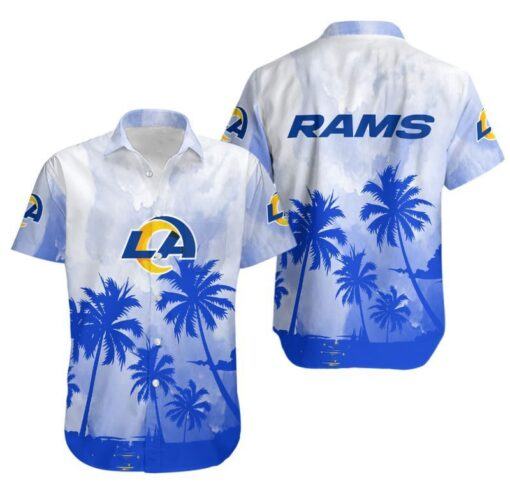 Los Angeles Rams Mickey And Flowers Hawaii Shirt And Shorts Summer Collection