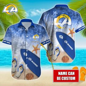 Los Angeles Rams Custom Name Hawaiian Shirt