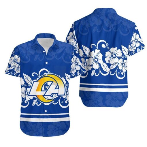 Los Angeles Rams NFL Gift For Fan Personalized Hawaiian Shirt Graphic Print