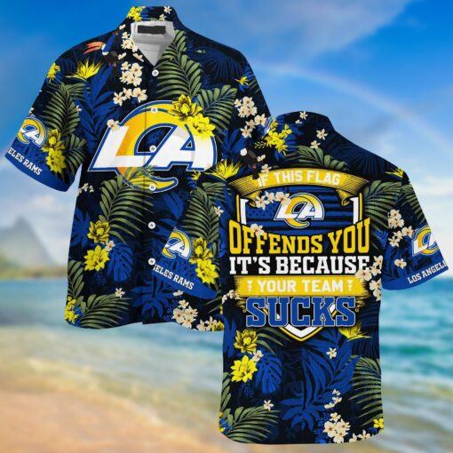 Los Angeles Rams NFL Summer Hawaiian Shirt And Shorts