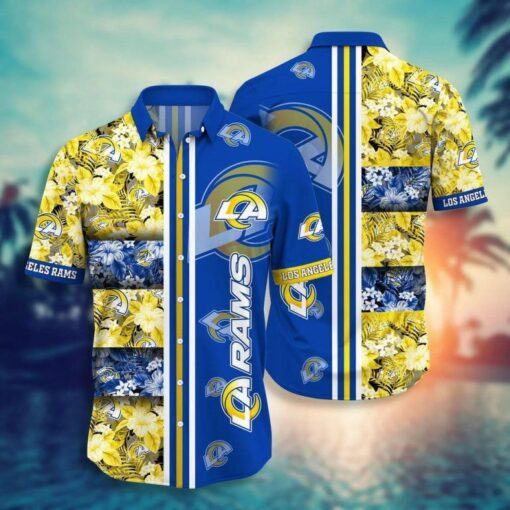 Nfl Los Angeles Rams Skull New Trend Summber Trendy Hawaiian Shirt Aloha Shirt