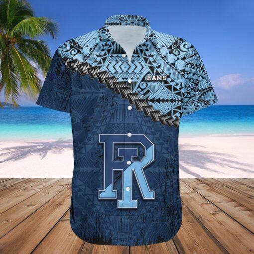Rhode Island Rams Hawaii Shirt Coconut Tree Tropical Grunge , NCAA