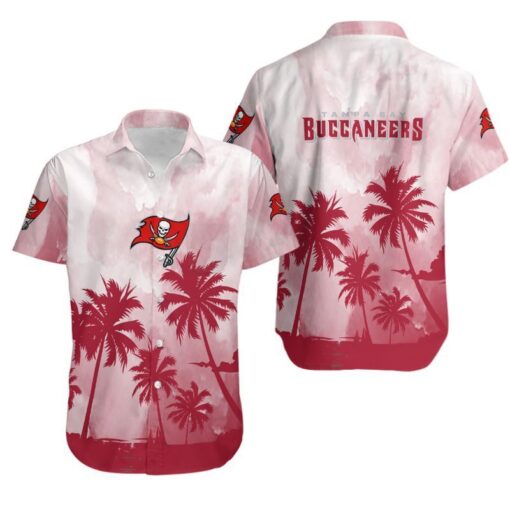 Tampa Bay Buccaneers Coconut Trees NFL Gift For Fan Hawaiian Graphic P