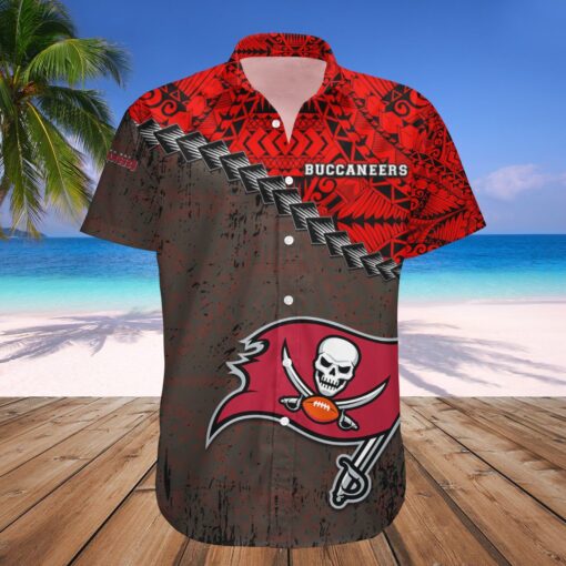 Tampa Bay Buccaneers Hawaii Shirt Grunge Polynesian Tattoo ? NFL