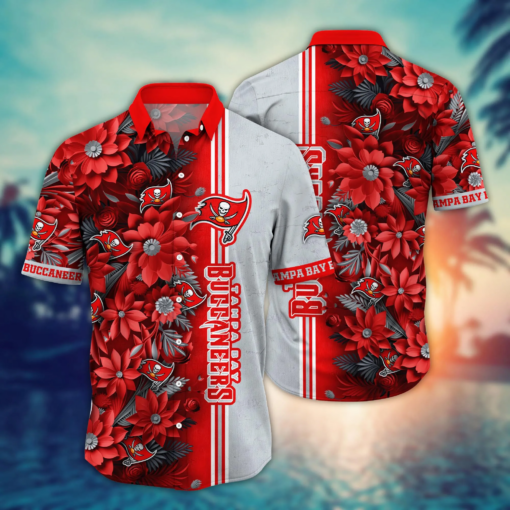 Tampa Bay Buccaneers NFL Hawaiian Shirt Custom Flip Flops Aloha Shirt