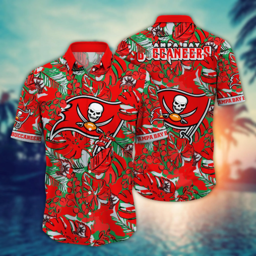 Tampa Bay Buccaneers NFL Hawaiian Shirt Quarter Style