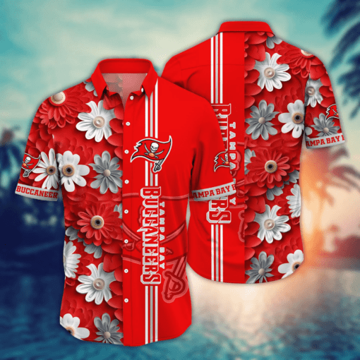 Tampa Bay Buccaneers NFL Hawaiian Shirt Evening Strolls Aloha Shirt