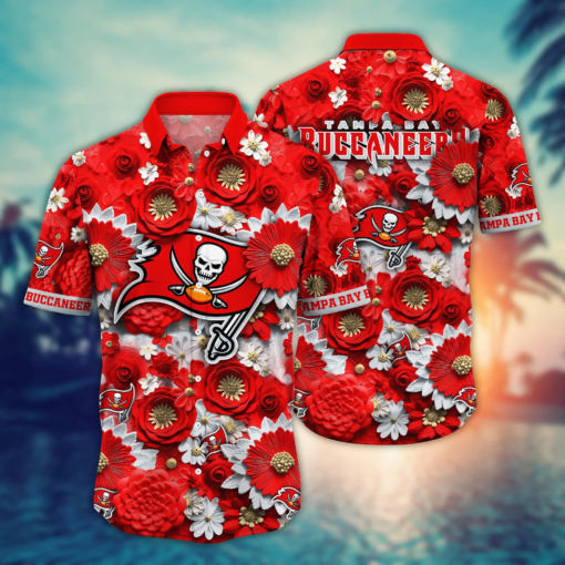 Tampa Bay Buccaneers NFL Hawaiian Shirt Trending For This Summer Customize Shirt Any Team