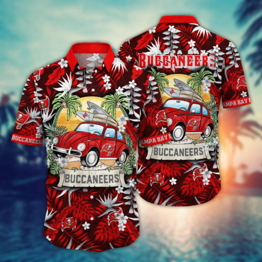 Tampa Bay Buccaneers NFL Hawaiian Shirt Vacationtime Aloha Shirt