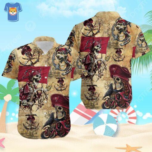 Tampa Bay Buccaneers Pirates Skull Hawaiian Shirt