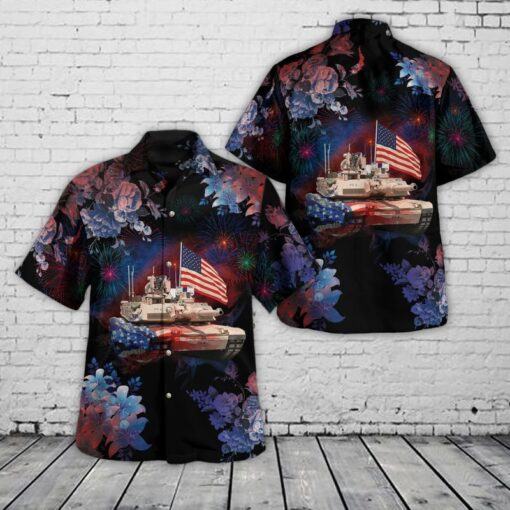 Us Army M1 Abrams 4Th Of July Trendy Hawaiian Shirt