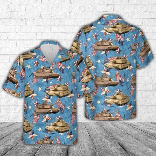 Us Army Abrams M1A2 Sepv3 Tank, 4Th Of July Trendy Hawaiian Shirt