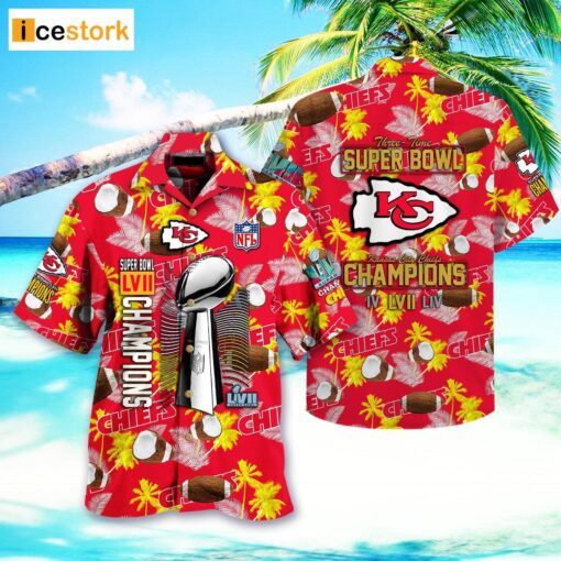KC Chiefs Super Bowl LVII Champions Hawaiian Shirt