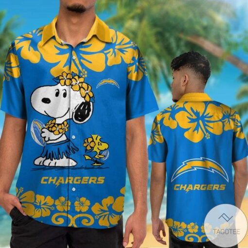 Los Angeles Chargers NFL aloha Snoopy Hawaiian Shirt