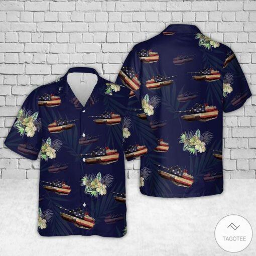 Abrams Tank Tropical Design Hawaiian Shirt Edition