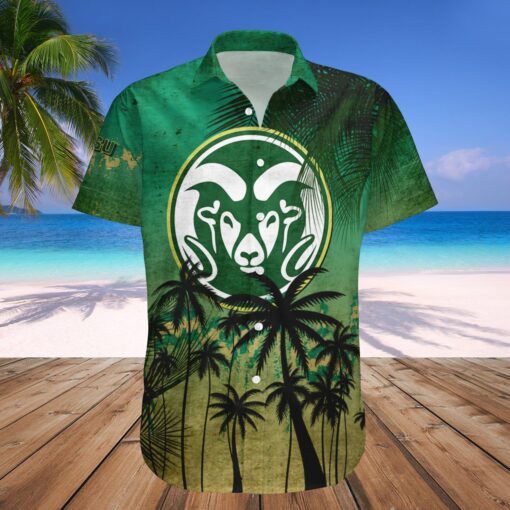 Colorado State Rams Hawaii Shirt Coconut Tree Tropical Grunge ? NCAA