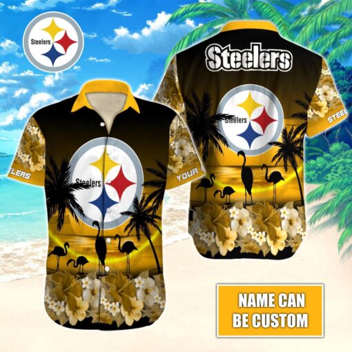 Custom Hawaiian Shirt Echoing Pittsburgh Steelers Passion