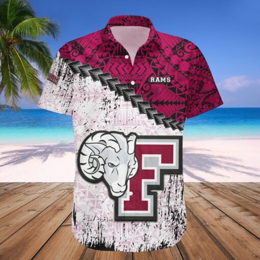 Fordham Rams Hawaii Shirt Grunge Polynesian Tattoo ? NCAA