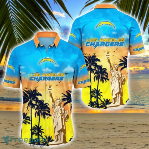 Los Angeles Chargers NFL Fans Statue of Liberty Summer Hawaiian Shirt
