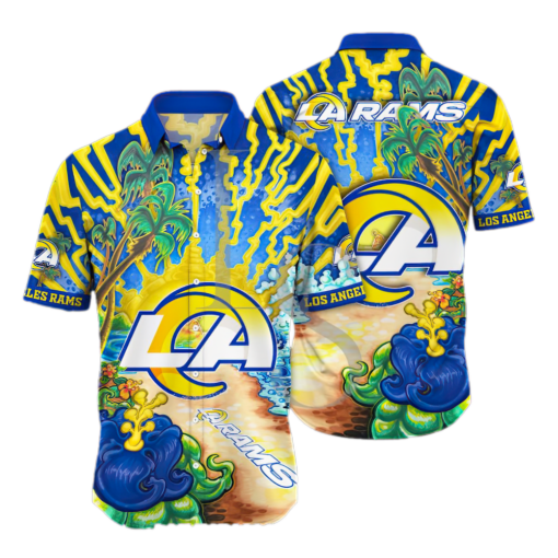 Los Angeles Rams Aloha Island Unisex Hawaiian Shirt
