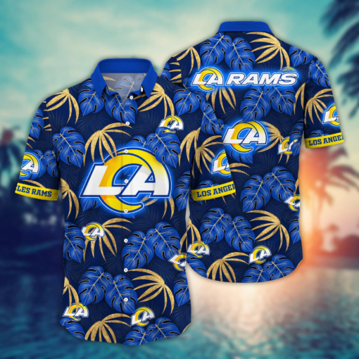 Los Angeles Rams NFL Hawaiian Shirt Coastal Aloha Shirt