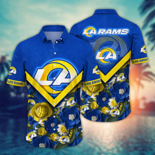 Los Angeles Rams NFL Hawaiian Shirt Custom Fresh Mowed Lawns Aloha Shirt