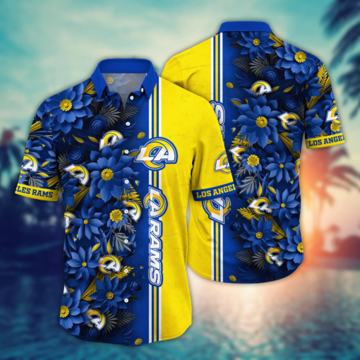 Los Angeles Rams NFL Hawaiian Shirt Custom Seaside Aloha Shirt