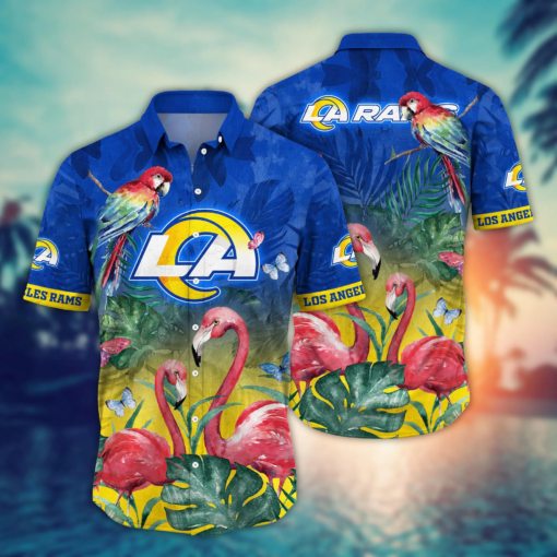 Los Angeles Rams NFL Hawaiian Shirt Ice-Cold Drinks Aloha Shirt