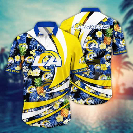 Los Angeles Rams NFL Hawaiian Shirt Sun-Soaked Aloha Shirt