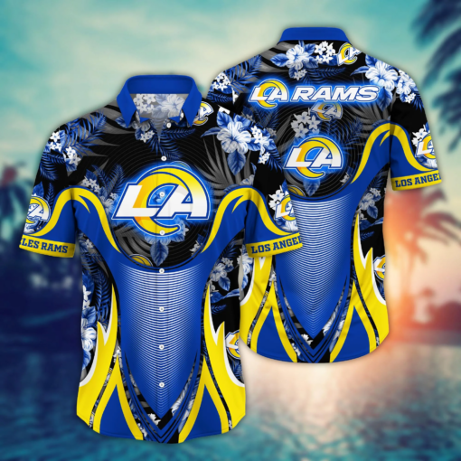 Los Angeles Rams NFL Hawaiian Shirt Surfing Aloha Shirt