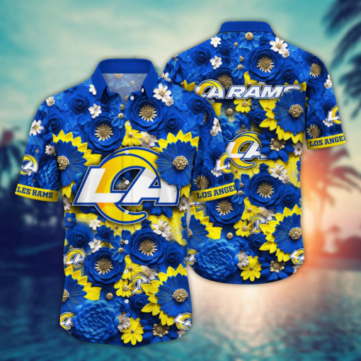 Los Angeles Rams NFL Hawaiian Shirt Trending For This Summer Customize Shirt Any Team