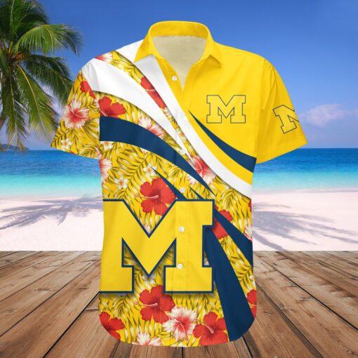 Michigan Wolverines Hawaii Shirt Hibiscus Sport Style ? NCAA