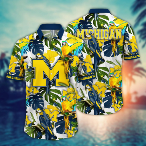 Michigan Wolverines NCAA Hawaiian Shirt Balmytime Aloha Shirt