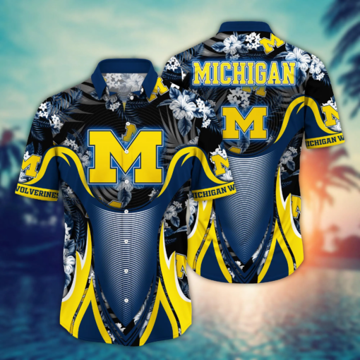 Michigan Wolverines NCAA Hawaiian Shirt Lemonade Stands Aloha Shirt