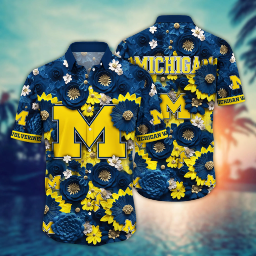 Michigan Wolverines NCAA Hawaiian Shirt Trending For This Summer Customize Shirt Any Team