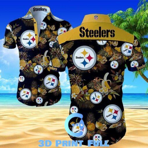 NFL Pittsburgh Steelers Classic Premium Hawaiian Shirts Summer Collection Trendy Aloha