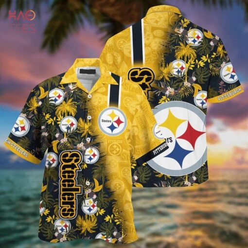 NFL Pittsburgh Steelers Golden Coconut Hawaiian Shirt
