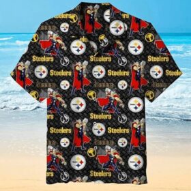 Los Angeles Chargers Surfboard Parttern Mickey Mouse Flower Hawaiian Shirt