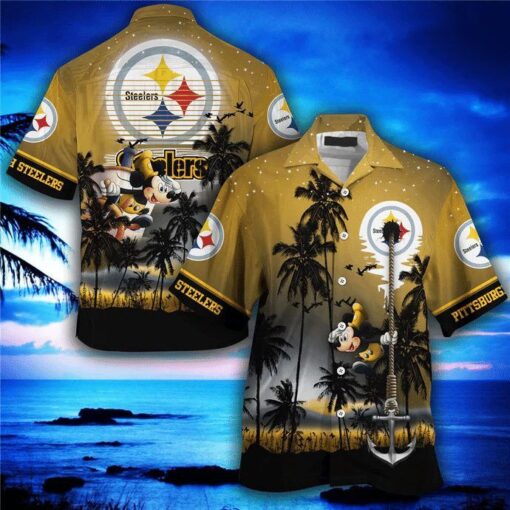 Nfl Pittsburgh Steelers Mickey Mouse Edition Trendy Hawaiian Shirt Aloha Shirt