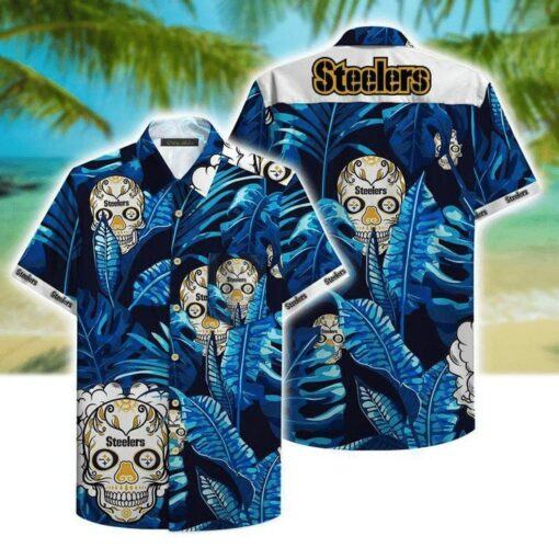 NFL Pittsburgh Steelers Skull Special Hawaiian Shirt