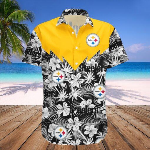 Pittsburgh Steelers Hawaii Shirt Tropical Seamless, NFL hawaiian shirt