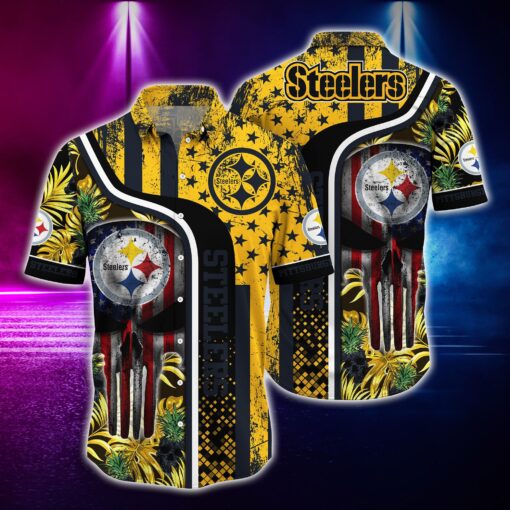 Pittsburgh Steelers Hawaiian Shirt Gift For Fans NFL 01