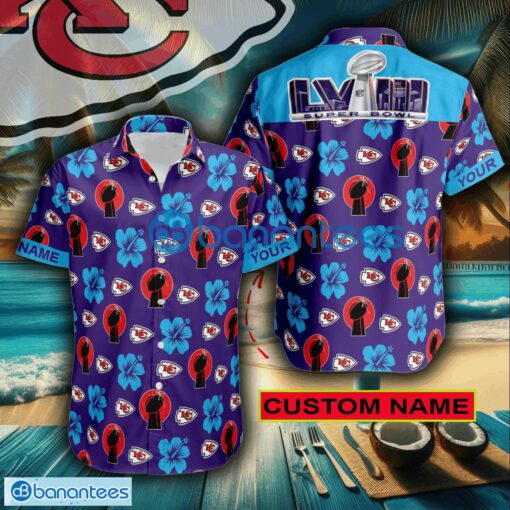 NFL Super Bowl 2024 Kansas City Chiefs Purple High-Quality All Over Print Hawaiian Shirt For fan Custom Name