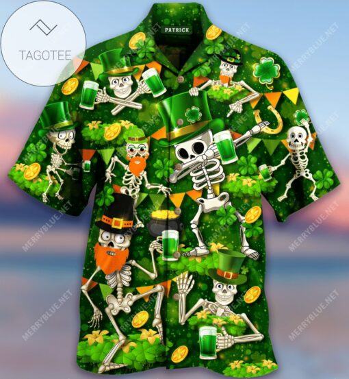 Cover Your Body With Amazing Lets Get Drunk Skull Saint Patrick Unisex Hawaiian Shirt 2024