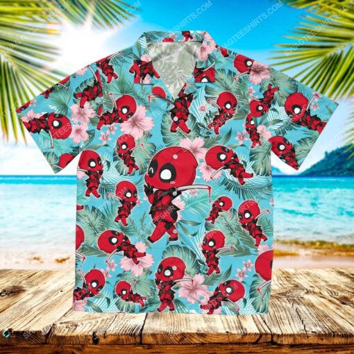 Tropical deadpool cute marvel summer vibe hawaiian shirt