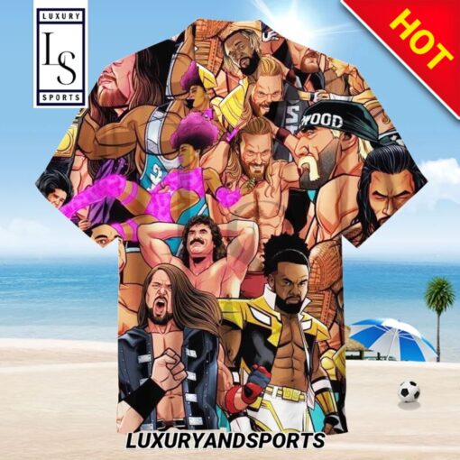 WWE Superstars Hawaiian Shirt
