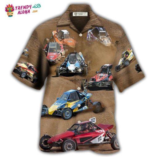 Autocross Cars Crazy Racing Hawaiian Shirt, aloha shirt