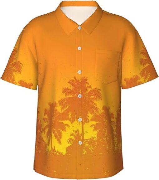 Latinos for Trump 2024 Donald Trump 2024, Men's Print Button Down Short Sleeve Hawaiian Vacation Shirt