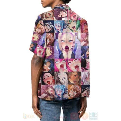 japan AHEGAO HAWAIIAN SHIRT