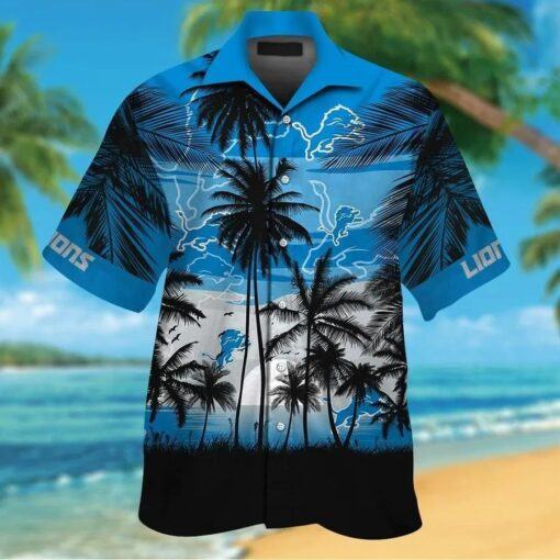 Detroit Lions Short Sleeve Aloha Hawaiian Shirts For Men Women Shirt